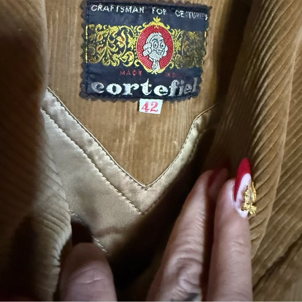 Vintage Men's Cortefiel Corduroy Jacket Coat